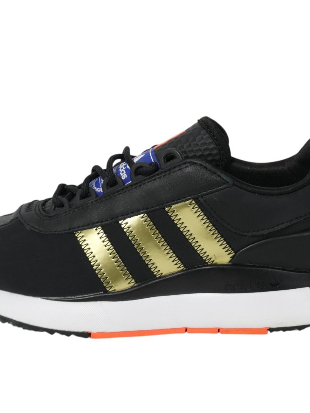 Adidas Women’s SL Andridge Sneakers FY0413 Size 8.5 Black Gold Running Shoes - Picture 5 of 9